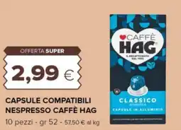 Tigre Capsule compatibili nespresso CAFFÈ HAG offerta