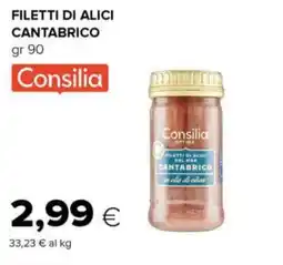 Tigre Consilia filetti di alici cantabrico offerta