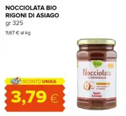 Tigre Nocciolata bio RIGONI DI ASIAGO offerta