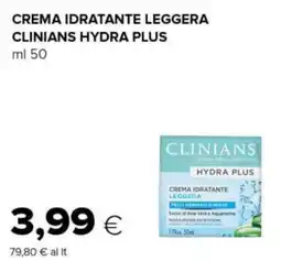 Tigre Crema idratante leggera clinians hydra plus offerta
