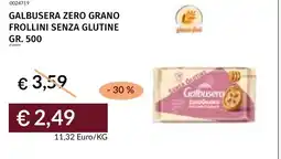 Prezzemolo e Vitale Galbusera zero grano frollini senza glutine offerta