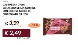 Prezzemolo e Vitale Galbusera gran saraceno senza glutine con golose gocce di cioccolato offerta