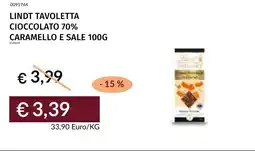 Prezzemolo e Vitale Lindt tavoletta cioccolato 70% caramello e sale offerta