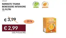 Prezzemolo e Vitale Namaste tisana benessere interiore 15 filtri offerta