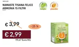 Prezzemolo e Vitale Namaste tisana felice armonia 15 filtri offerta