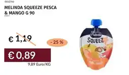 Prezzemolo e Vitale Melinda squeeze pesca & mango offerta