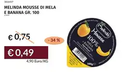 Prezzemolo e Vitale Melinda mousse di mela e banana offerta
