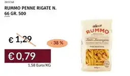 Prezzemolo e Vitale Rummo penne rigate n. 66 offerta