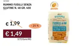 Prezzemolo e Vitale Rummo fusilli senza glutine n. 48 offerta