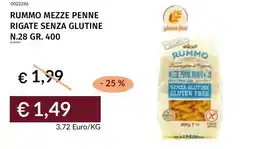 Prezzemolo e Vitale Rummo mezze penne rigate senza glutine n.28 offerta