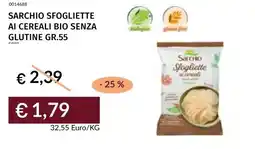 Prezzemolo e Vitale Sarchio sfogliette ai cereali bio senza glutine offerta