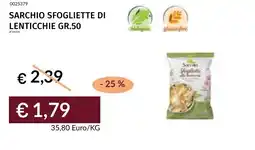 Prezzemolo e Vitale Sarchio sfogliette di lenticchie offerta
