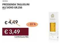 Prezzemolo e Vitale Pressenda tagliolini all'uovo offerta