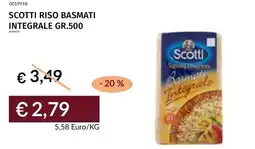 Prezzemolo e Vitale Scotti riso basmati integrale offerta