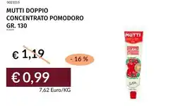 Prezzemolo e Vitale Mutti doppio concentrato pomodoro offerta