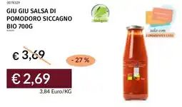 Prezzemolo e Vitale Giu giu salsa di pomodoro siccagno bio offerta
