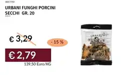 Prezzemolo e Vitale Urbani funghi porcini secchi offerta