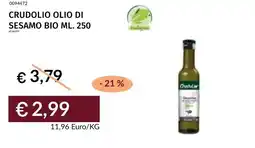 Prezzemolo e Vitale Crudolio olio di sesamo bio offerta