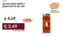Prezzemolo e Vitale Giu giu sugo sarde e finocchietto offerta