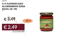 Prezzemolo e Vitale O. p. platinum sugo all'arrabbiata senza nickel offerta