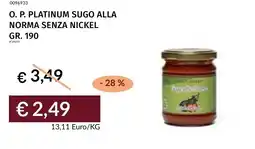 Prezzemolo e Vitale O. p. platinum sugo alla norma senza nickel offerta