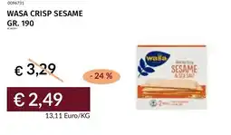Prezzemolo e Vitale Wasa crisp sesame offerta