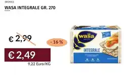 Prezzemolo e Vitale Wasa integrale offerta