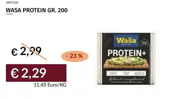 Prezzemolo e Vitale Wasa protein offerta