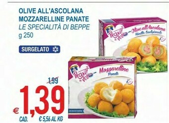 MD Discount Olive all'ascolana mozzarelline panate 250 g offerta