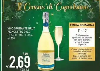 MD Discount Vino spumante brut pignoletto doc offerta
