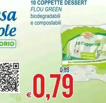 MD Discount Flou green 10 coppette dessert offerta