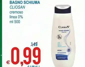 MD Discount Cliosan bagno schiuma cremoso 500 ml offerta