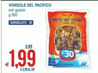 MD Discount Vongole del pacifico con guscio 500 g offerta