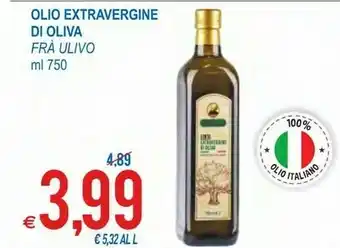 MD Discount Olio extravergine di oliva prodotto italiano 750 g(ml) offerta