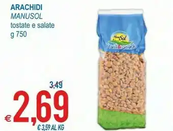 MD Discount Fruit & snack arachidi sgusciate fritte e salate 750 g(ml) offerta