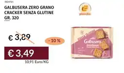 Prezzemolo e Vitale Galbusera zero grano cracker senza glutine offerta
