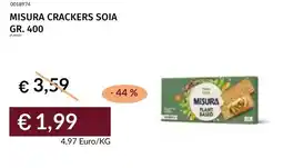 Prezzemolo e Vitale Misura crackers soia offerta