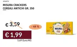 Prezzemolo e Vitale Misura crackers cereali antichi offerta