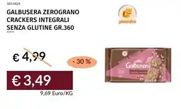 Prezzemolo e Vitale Galbusera zerograno crackers integrali senza glutine offerta