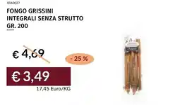Prezzemolo e Vitale Fongo grissini integrali senza strutto offerta