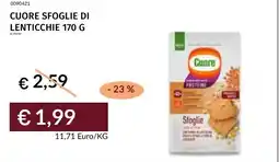 Prezzemolo e Vitale Cuore sfoglie di lenticchie offerta