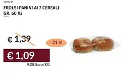Prezzemolo e Vitale Frolsi panini ai 7 cereali offerta