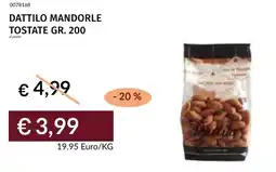 Prezzemolo e Vitale Dattilo mandorle tostate offerta