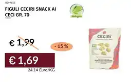 Prezzemolo e Vitale Figuli ceciri snack ai ceci offerta