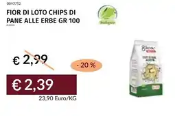 Prezzemolo e Vitale Fior di loto chips di pane alle erbe offerta
