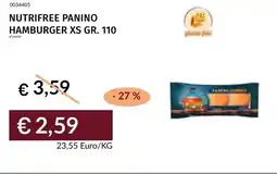 Prezzemolo e Vitale Nutrifree panino hamburger xs offerta