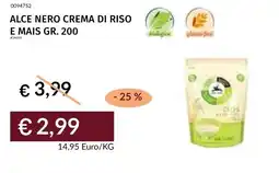 Prezzemolo e Vitale Alce nero crema di riso e mais offerta