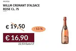 Prezzemolo e Vitale Willm cremant d'alsace rose offerta