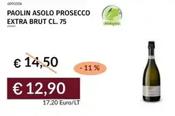 Prezzemolo e Vitale Paolin asolo prosecco extra brut offerta