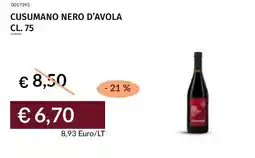 Prezzemolo e Vitale Cusumano nero d'avola offerta
